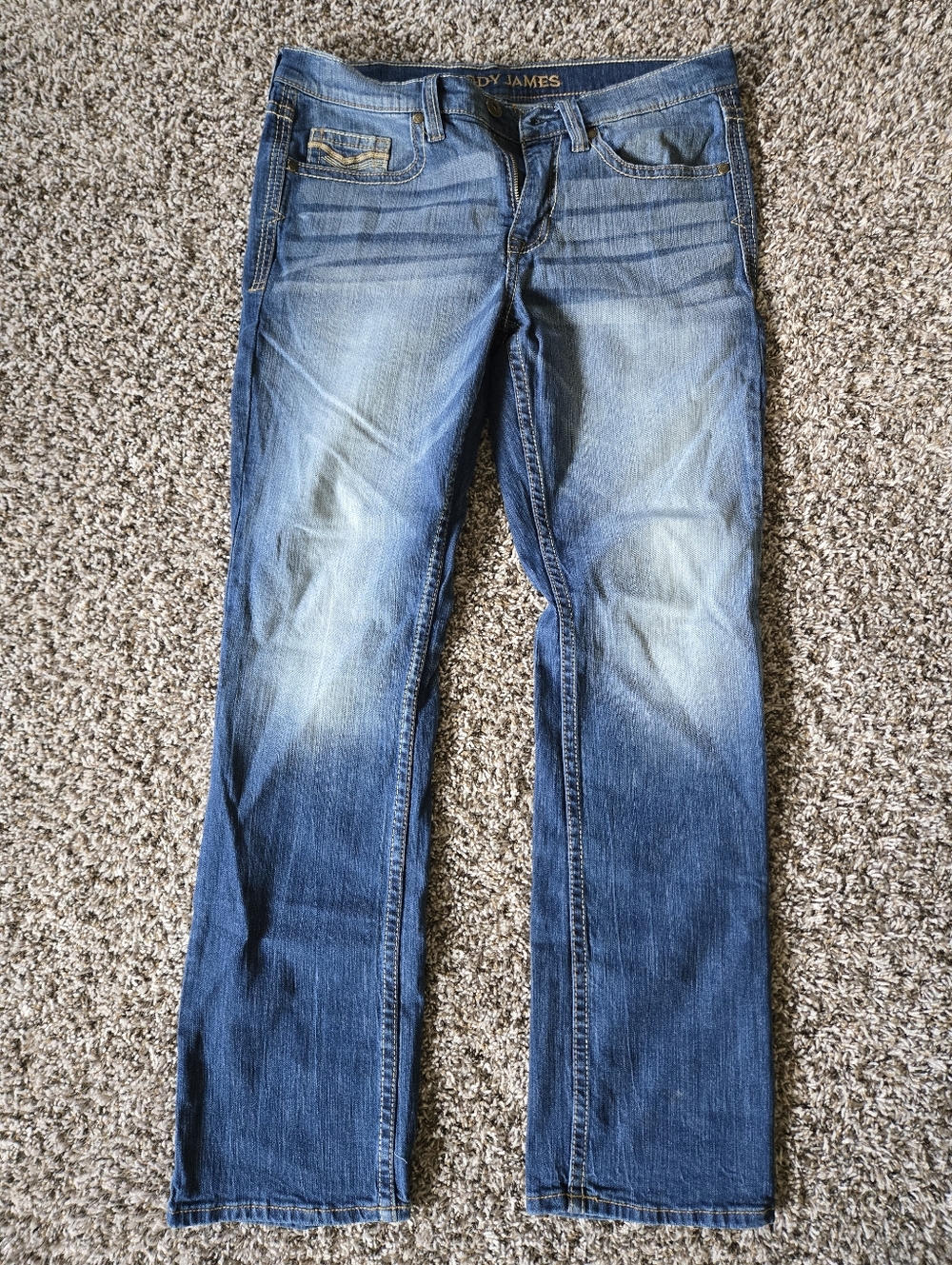 Cody James Men's Size 34x34 Cowboy Blue Straight-Leg Jeans Bootcut